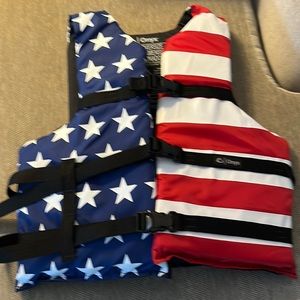 Adult life jacket. Oversized